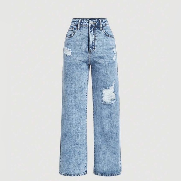 SHEIN Other - SHEIN GIRLS (14Y) Blue Distressed Jeans
